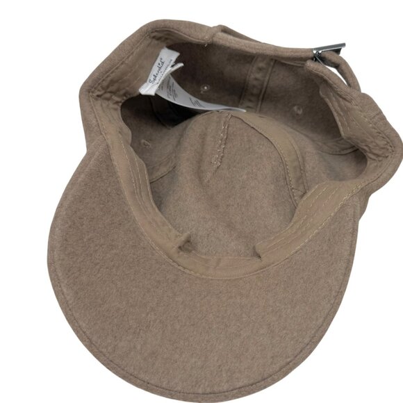 Splendid X Cella Jane Blog Womens Beige Tan Wool Blend Baseball Cap Quiet Luxury